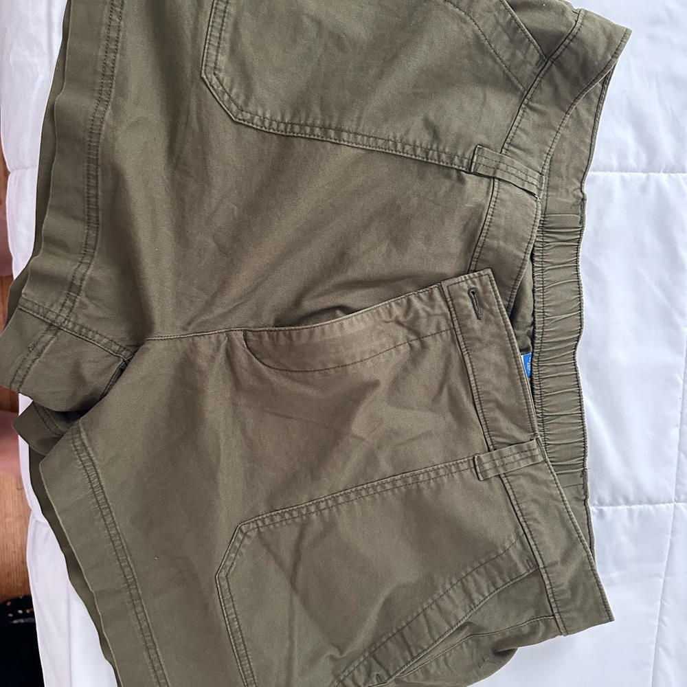 Womens Olive Green high rise OG chino Shorts